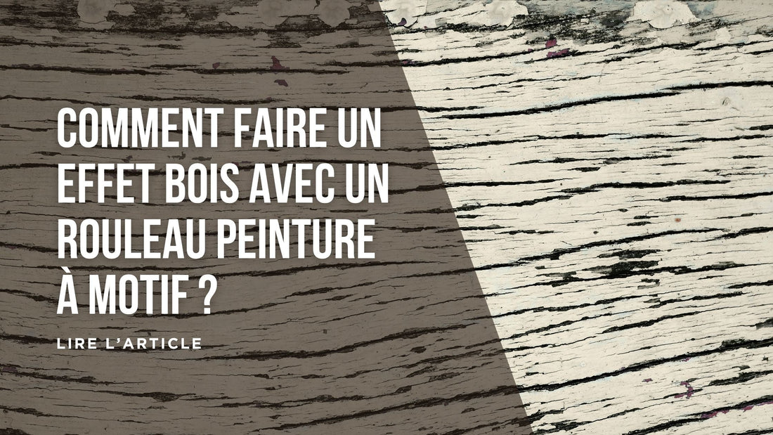Comment faire un effet bois avec un rouleau peinture à motif blog