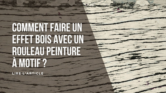 Comment faire un effet bois avec un rouleau peinture à motif blog