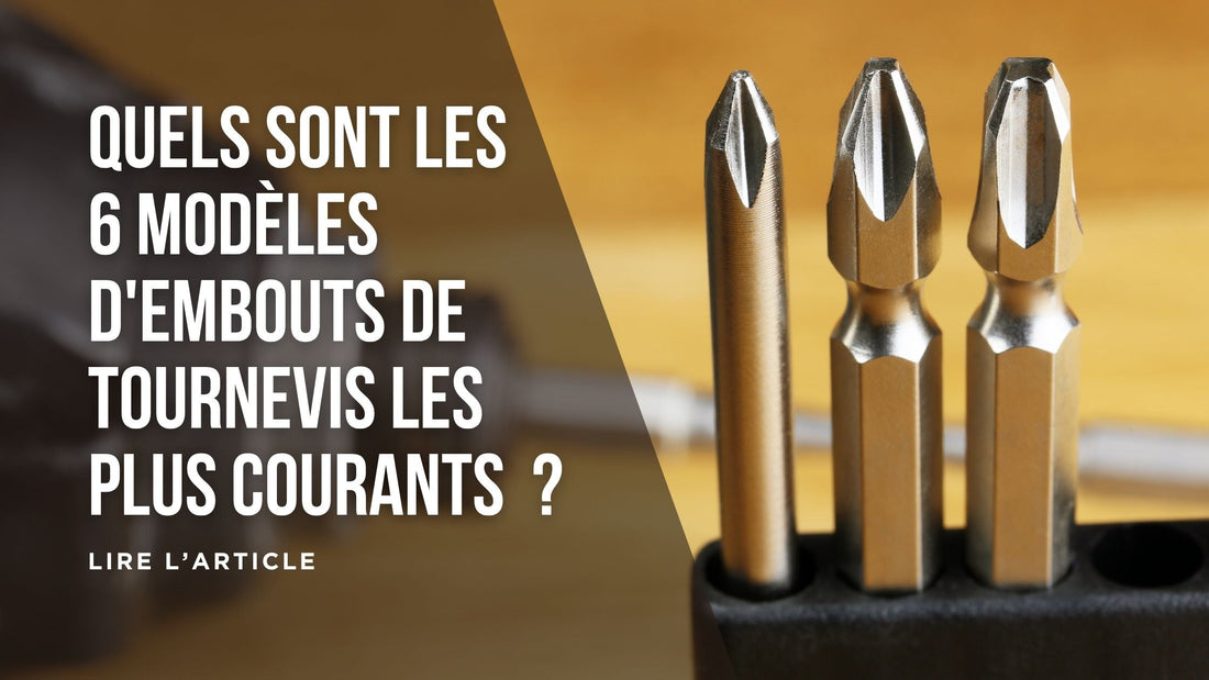 Quels sont les 6 modèles d'embouts de tournevis les plus courants blog