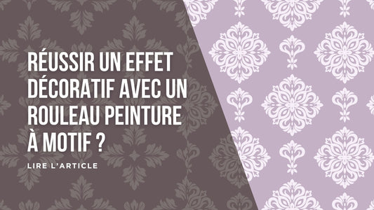 Réussir un effet décoratif avec un rouleau peinture à motif blog