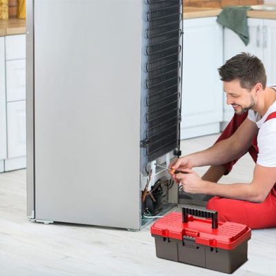 BOITE A OUTILS DOUBLE COUCHE ROUGE FIL