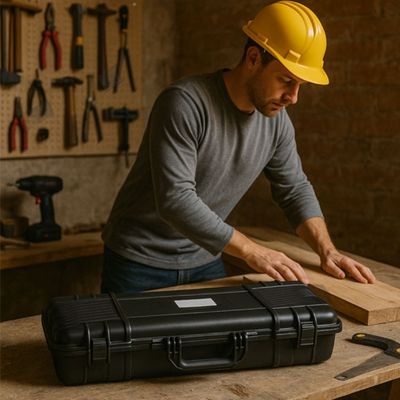 BOITE A OUTILS HYDROFUGE NOIR JAUNE