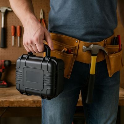 BOITE A OUTILS HYDROFUGE NOIR POIGNEE