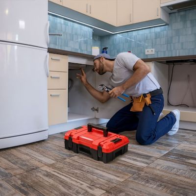 BOITE A OUTILS MODULABLE ROUGE EVIER