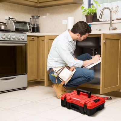 BOITE A OUTILS MODULABLE ROUGE ROUGE