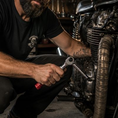 Clé à cliquet Double tête moto