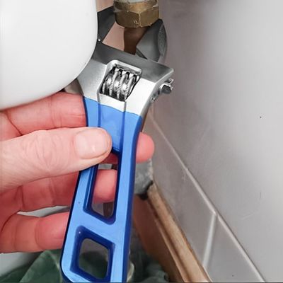 Clé anglaise réglable ergonomique antidérapante bleu