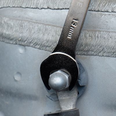 Clé plate ultra mince gris