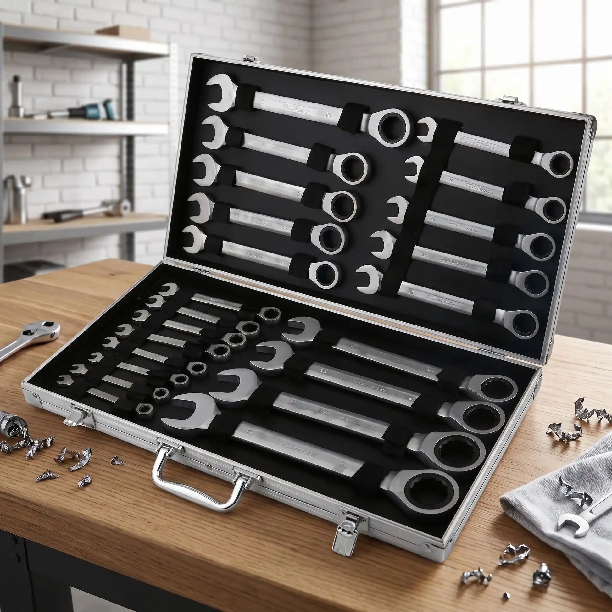 Clés plates Coffret 22 pièces 6-32mm mallette