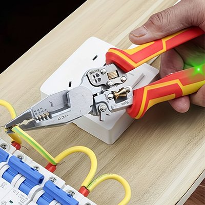 Pince à dénuder 9 en 1 jaune