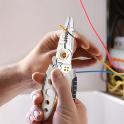 PINCE A DENUDER Multifonctionnelle 7 en 1 jaune