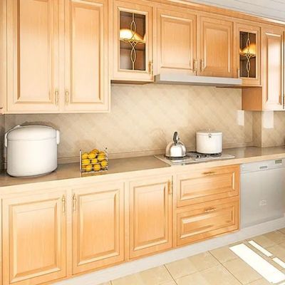 Papier peint bois Classique cuisine