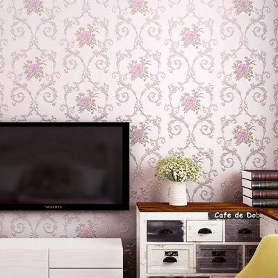 Papier peint fleuri Pour chambre à coucher tv