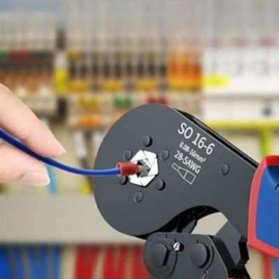 Pince à sertir électrique kit cosses fil