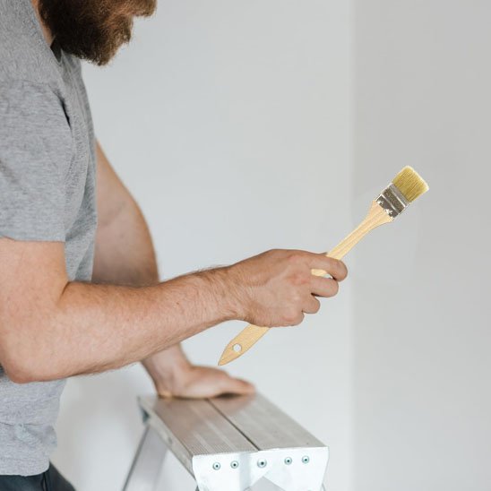 Pinceau à peinture marin à long manche