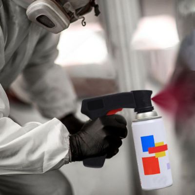 Pistolet-a-peinture-poignee-rouge
