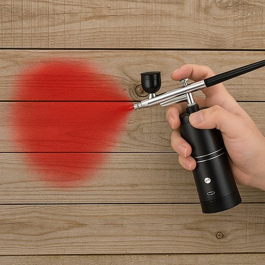 Pistolet peinture aérographe portable sans fil bois