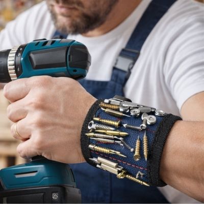 Porte outils Bracelet magnétique pour vis et embouts bolt
