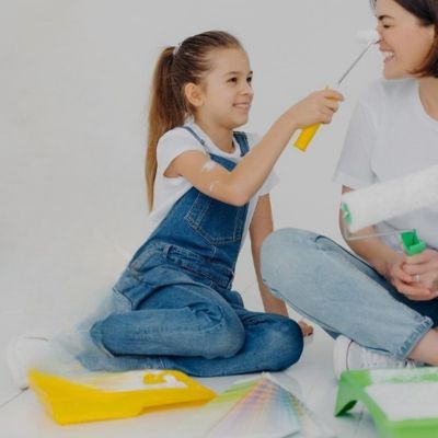 Rouleau peinture Laqueur jaune bac