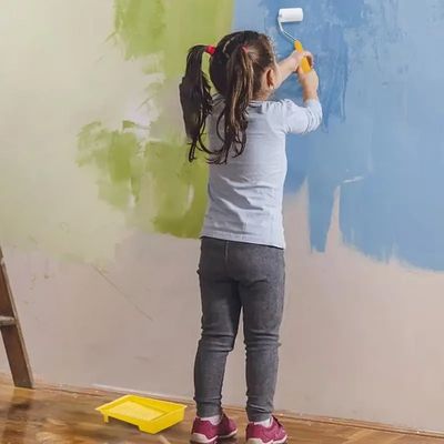 Rouleau peinture Laqueur jaune vert