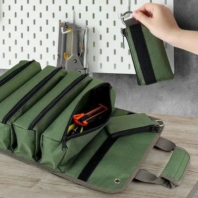 SAC A OUTILS A ROULEAU FERME COMPARTIMENTS