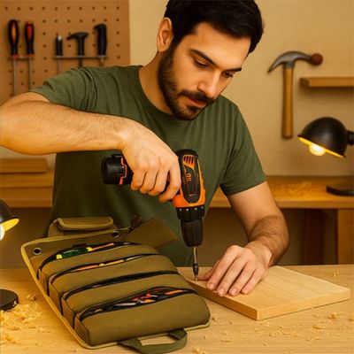 SAC A OUTILS A ROULEAU FERME DRILLE