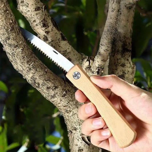 Scie Pliante en bois naturel arbre