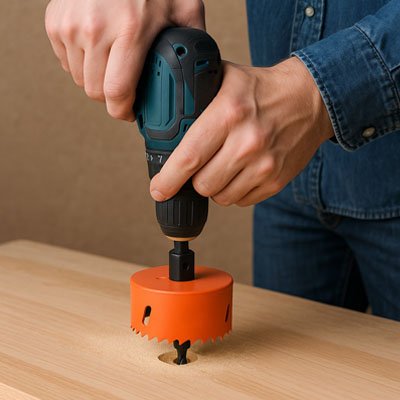 Scie cloche Bimétallique rouge 16 210mm bois