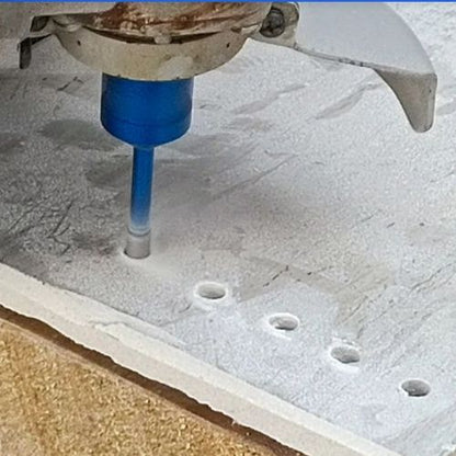 Scie cloche Foret diamant bleu blanc