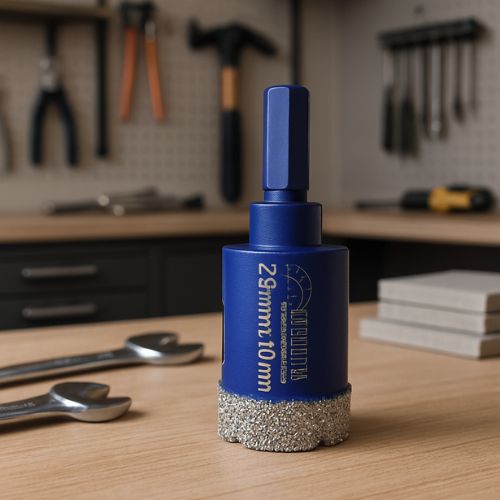 Scie cloche Foret diamant bleu établi