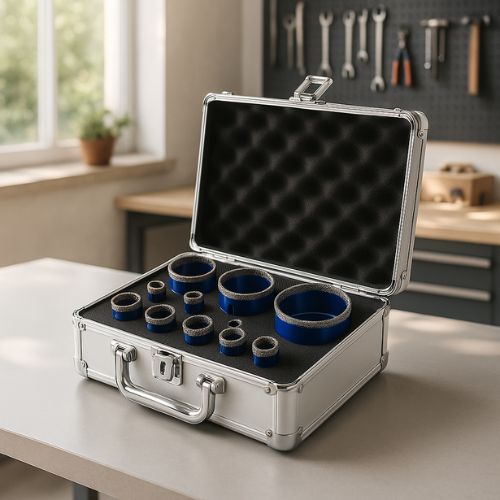 Scie cloche Foret diamant bleu valise