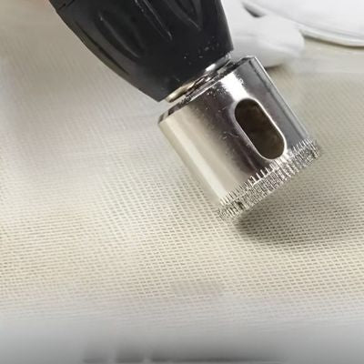 Scie cloche carrelage jute