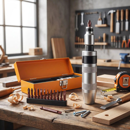 Tournevis à frapper Coffret de 12 pièces sur un établi