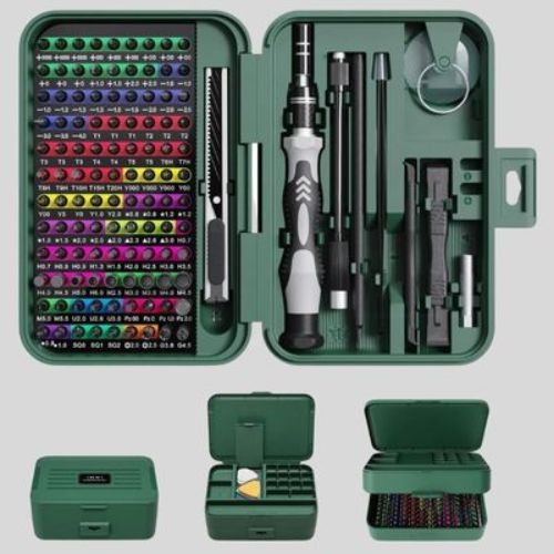 Tournevis de precision Ensemble 132 en 1 boîte verte