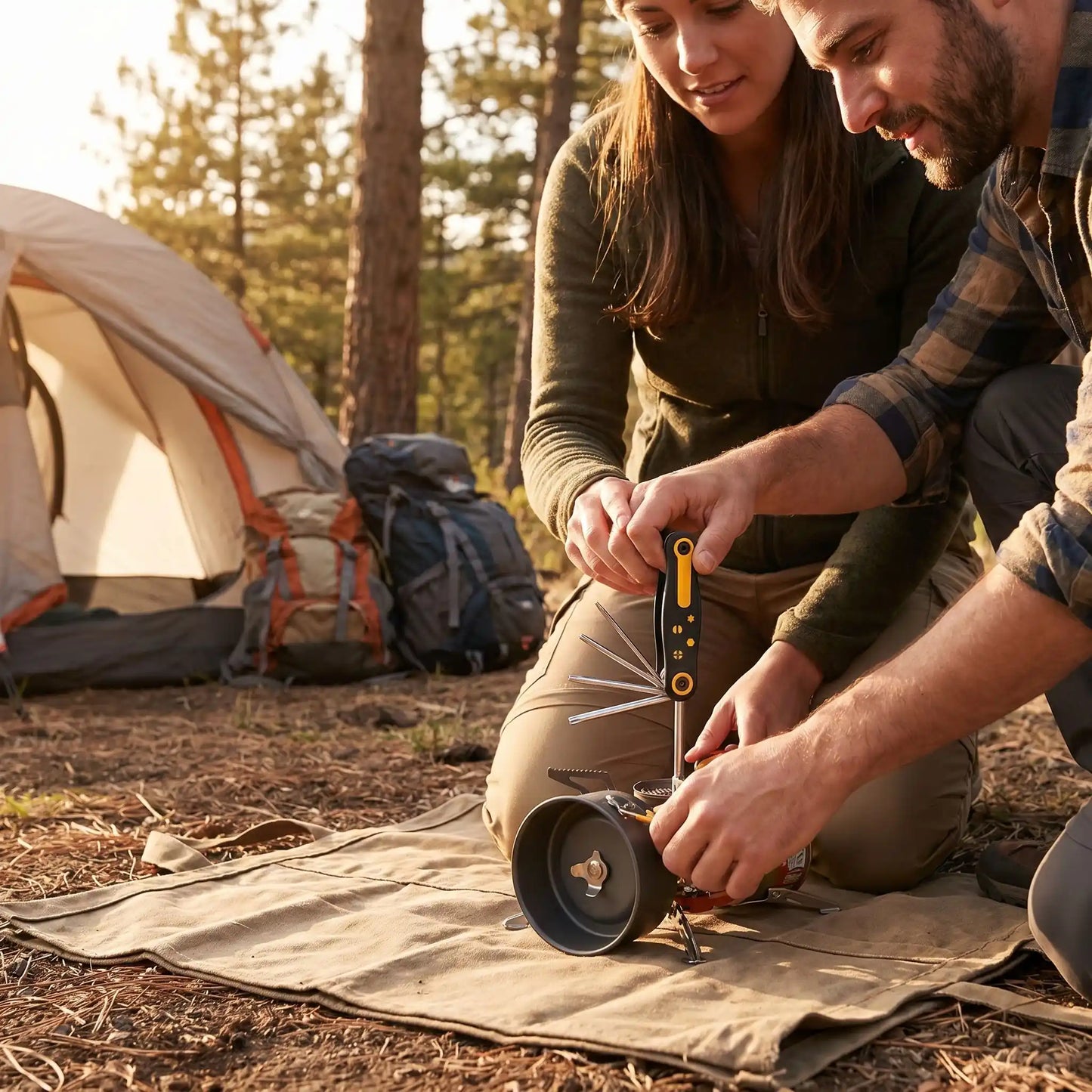 Tournevis torx Pliant 8 en 1 camping