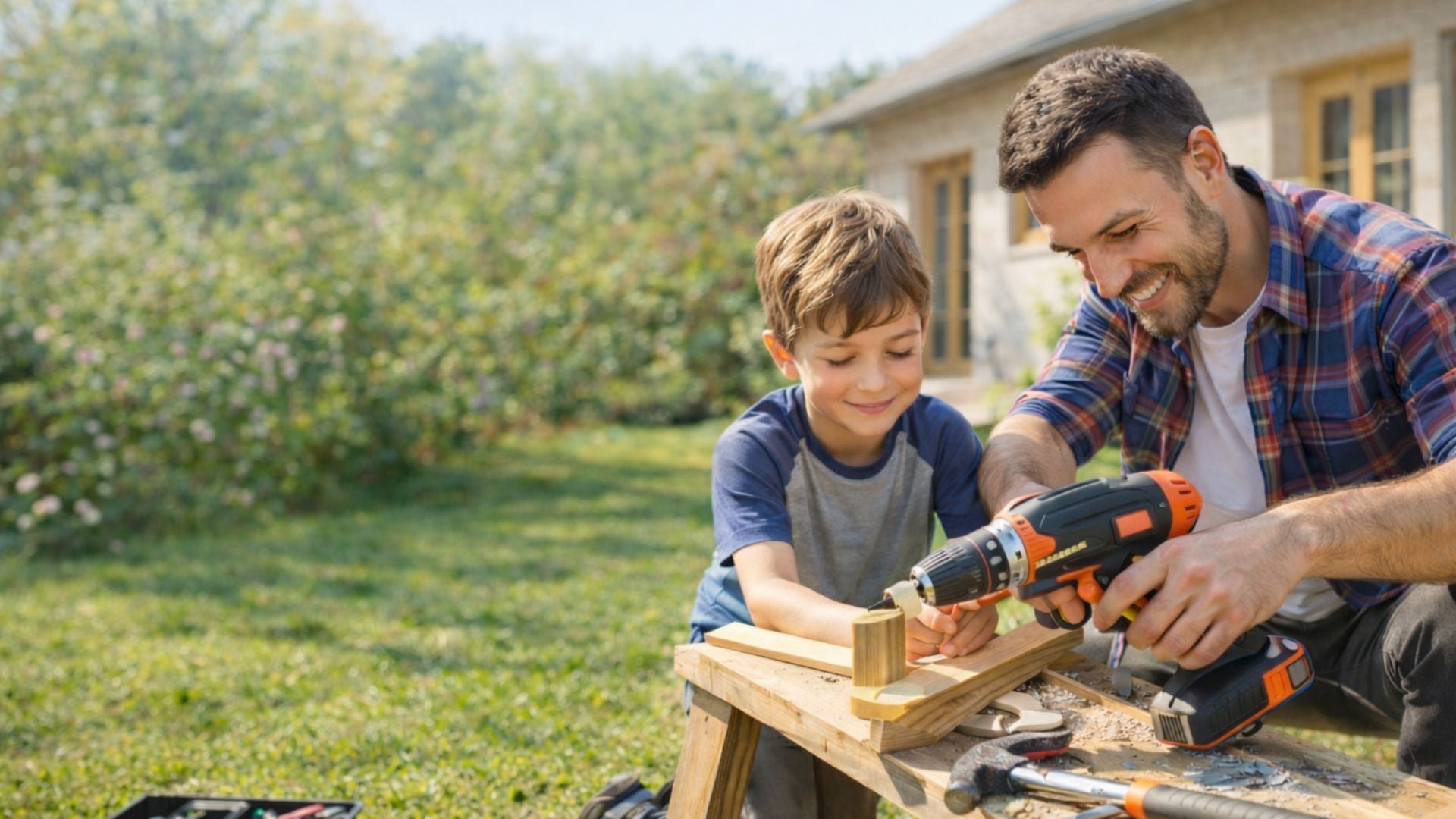 promotion printemps sur des outils de bricolage en famille