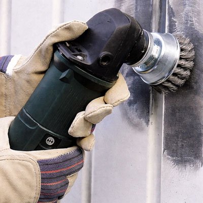 Brosse métallique Boisseau acier pour perceuse fer