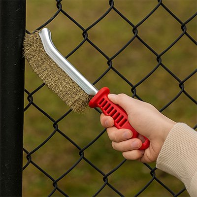 Brosse métallique Courbée clôture