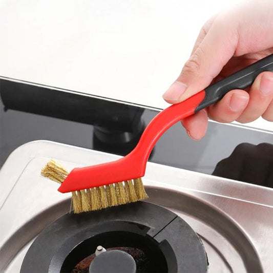 Brosse métallique Deux faces Rouge cromé