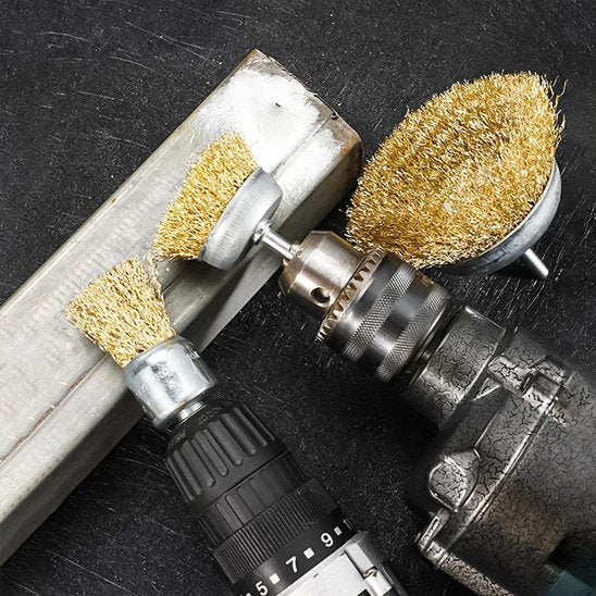 Brosse métallique En laiton pour perceuse visseuse
