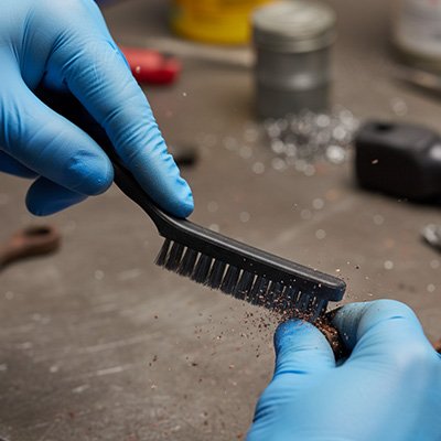 Brosse métallique Manuelle de précision pièce