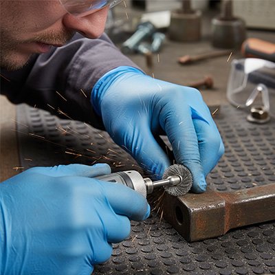 Brosse métallique Mini en acier pour outil rotatif fer