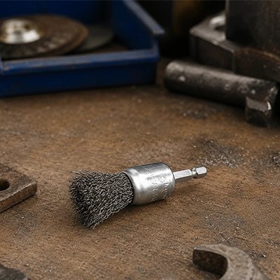 Brosse métallique Pour perceuse ensemble de 3 argent