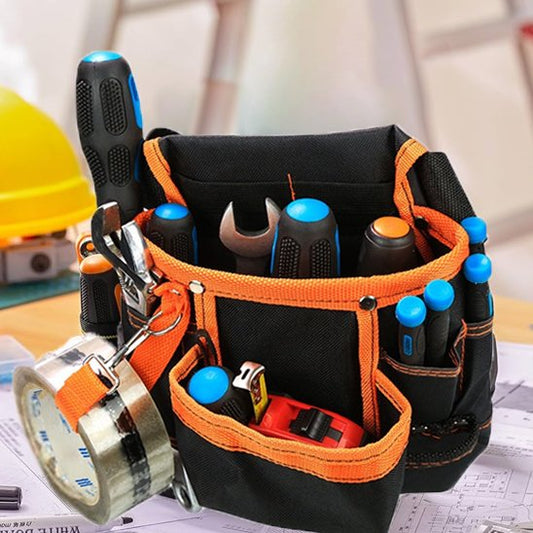 Ceinture porte outils Multi poches robuste orange