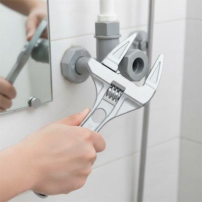 Clé à molette à grande ouverture tuyau