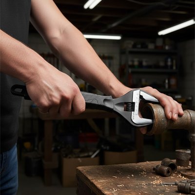 Clé à molette Réglable ergonomique tuyau