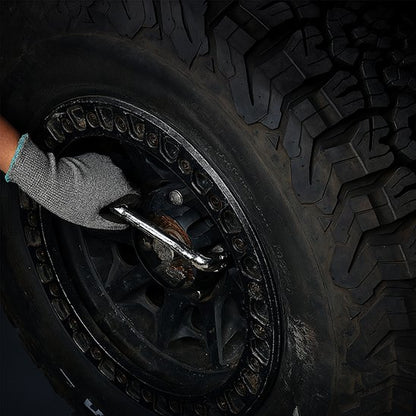 Clé à pipe 7 pièces type L roue