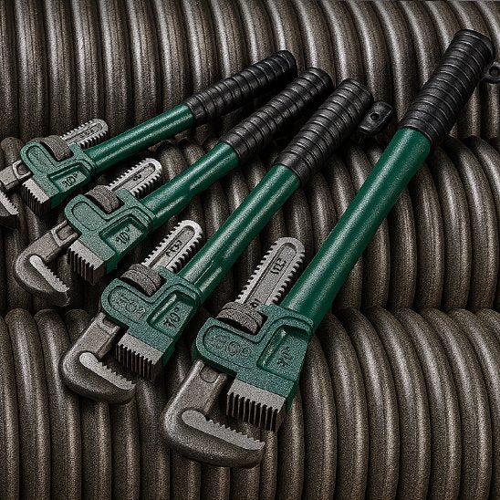 Clé anglaise Robuste verte ensemble