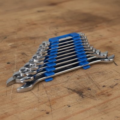 Clé plate Ensemble 10 pièces 6 32mm bleu
