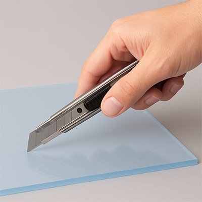 Cutter 30 degrés vitre